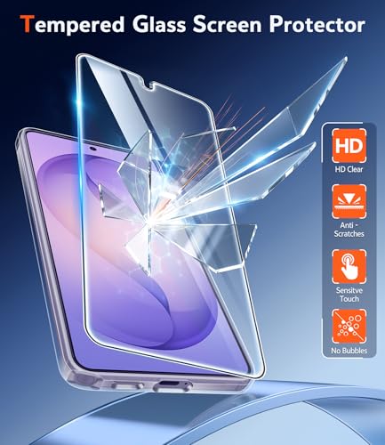 Image of FNTCASE for Samsung Galaxy S26-Ultra Case: Clear Magnetic Phone Cases with Screen Protector Compatible with Magsafe Slim Anti Yellowing Rugged Protective Transparent Cell Phone Cover (Clear)