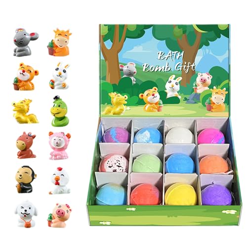 Bombes de bain pour enfant avec jouet : fini le refus de la douche grâce aux 12 boules surprise