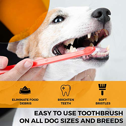 The Ultimate Dog Toothbrush Kit, 22-Pack, Pet Cat Toothbrush, Small Dog Cat Finger Toothbrush, Large Breed Care Tooth Brush, Complete Dental Kit for Pets