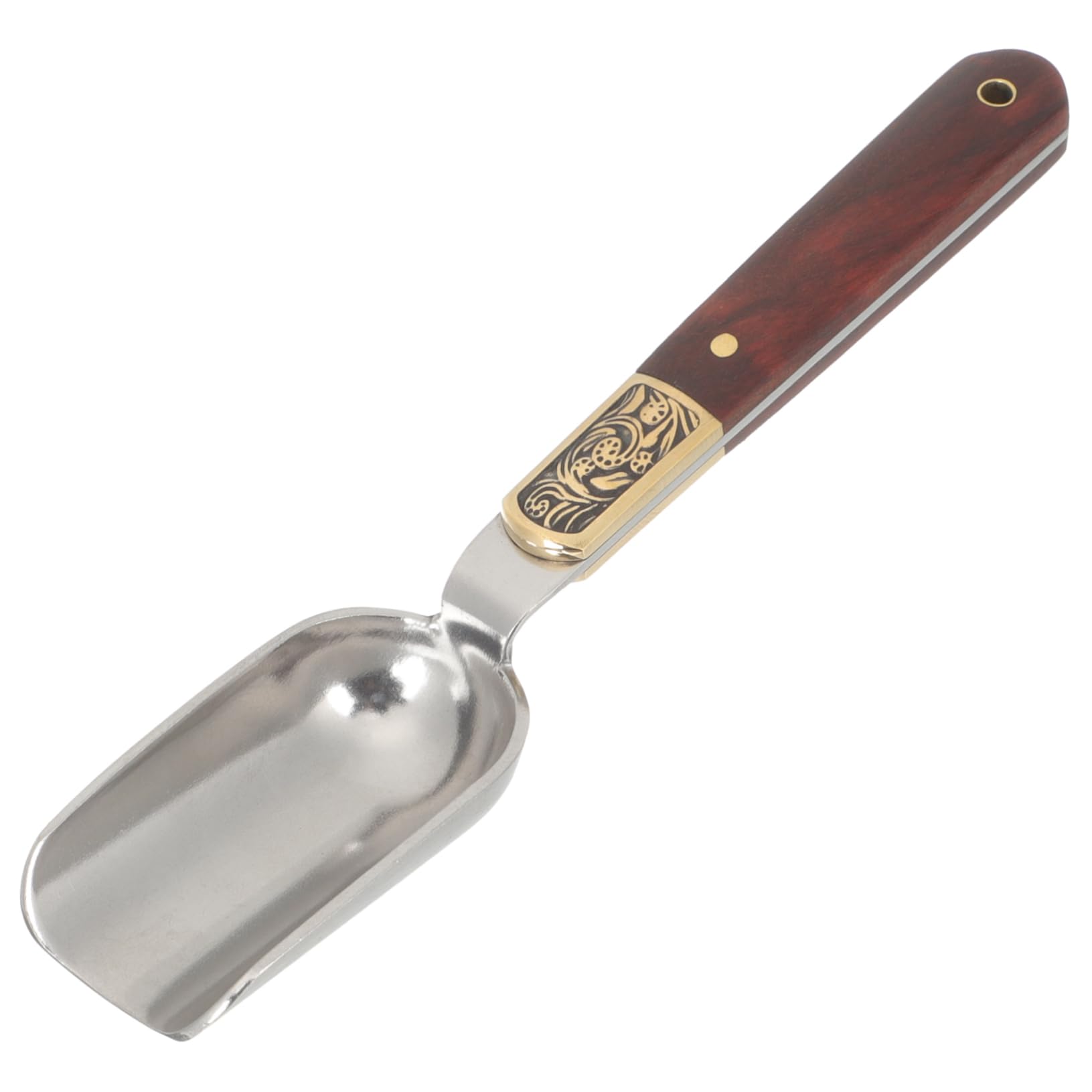 OHPHCALL Retro Metal Tea Spoon Wood Handle Loose Tea Scoop Bean Spoon Small Scoop