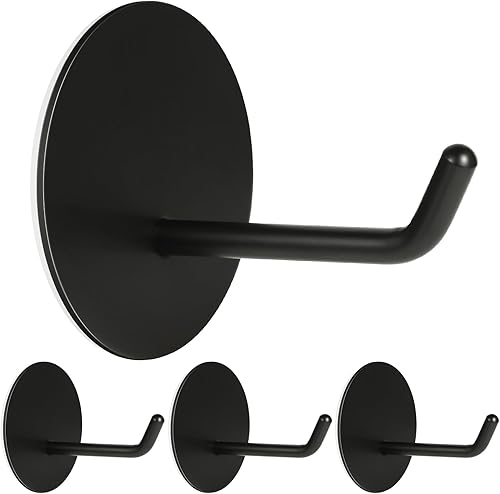 Ganchos adhesivos resistentes, con capacidad para 20 libras, extra grandes y largos autoadhesivos en el colgador, ganchos redondos y anchos, para