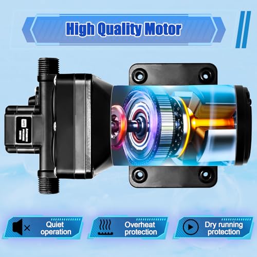 Image of 115V AC Industrial Pressure Water Pump 5.0GPM 55PSI Demand Diaphragm Pump,Fresh Water Pump fit for Agricultural Spraying,Yacht,Garden,RV,Shower,Sprayer Include Garden Hose Adapters