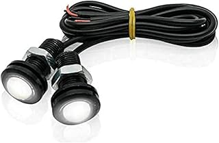 KaberMisr 2020 9W LED Eagle Eye Fog Lights Car DRL Fog Lights Daytime Parking Signal Lights - (White - 2 Pieces)