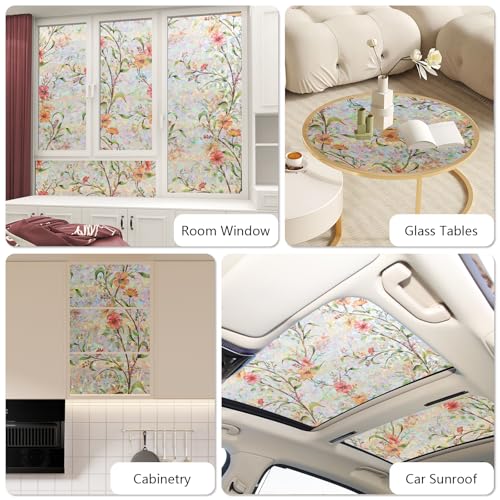 Vinilo decorativo para ventana efecto vitral 17.5x78.7 in miniatura 5