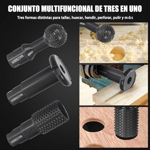 Pomsare Disco Amoladora Madera M14 115/125mm, Herramientas Carpintería Madera para Tallar Madera, Formones para Madera y Accesorios de Esmerilado de Madera para Amoladoras Angulares - imagen 2