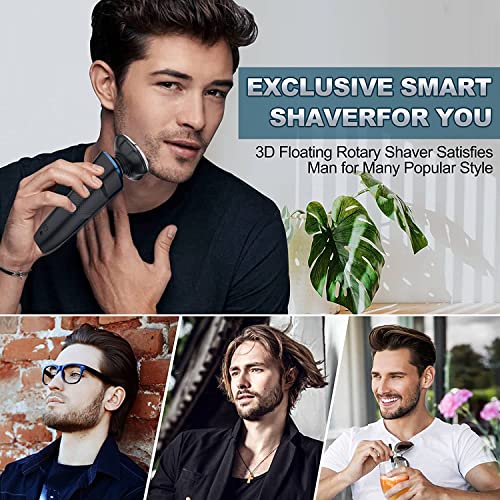 Electric Razor For Men, New Upgrade Electric Shavers For Men Cordless Rechargeable 3D Rotary Men Shaver,Wet/Dry Mens Shaver,Waterproof Mens Razor For Shaving Gifts For Husband, Dad,Boyfriend #TOP6