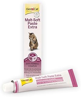 GimCat Malt-Soft Paste Extra - Anti-Hairball Katzensnack fördert Ausscheidung von Haarballen - 1 Tube (1 x 100 g)