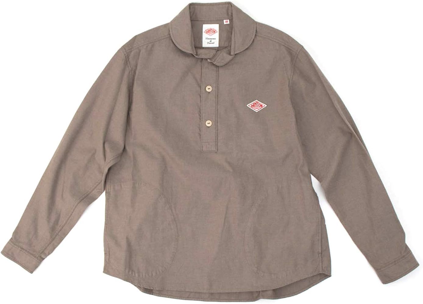 Amazon.co.jp: DANTON ダントン メンズ 先染めビエラ起毛 丸襟プル