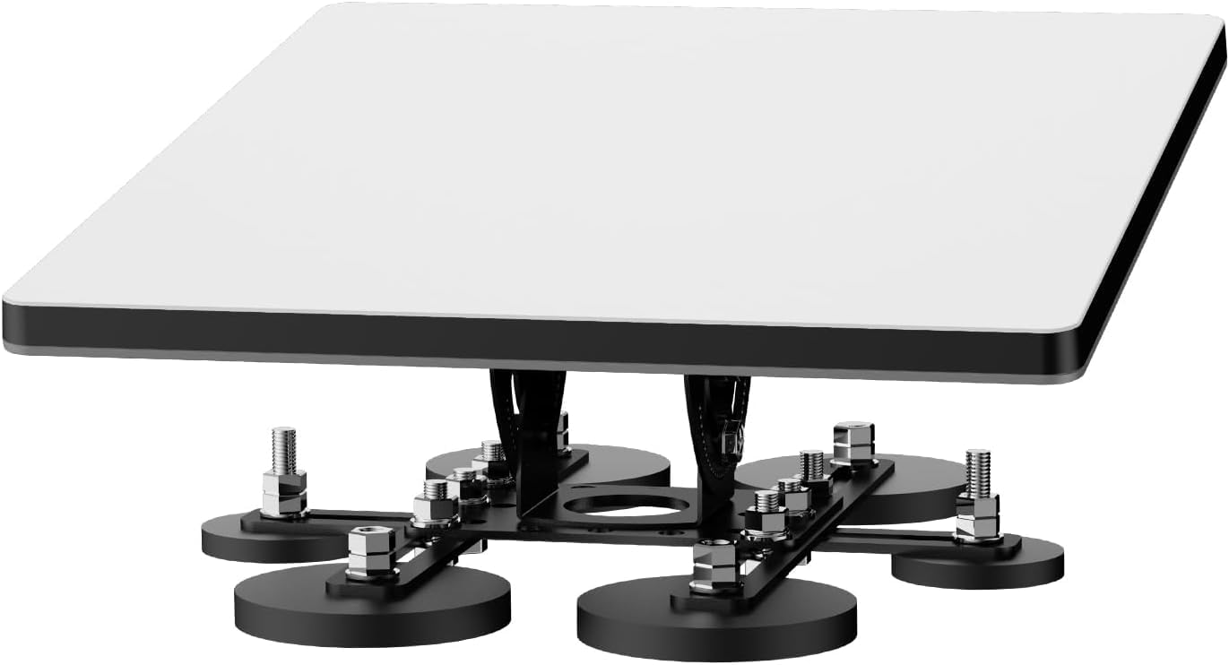 Supporto magnetico mini, adattatore con angolo di inclinazione regolabile a 20°, dotato di 6 basi magnetiche, kit di montaggio magnetico per il tetto Starlink, adatto per camper, auto, yacht e camion