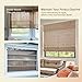 CHEFRU Linen Window Roman Blinds, Luca, Light Filter/Sheer Cordless Window Shades