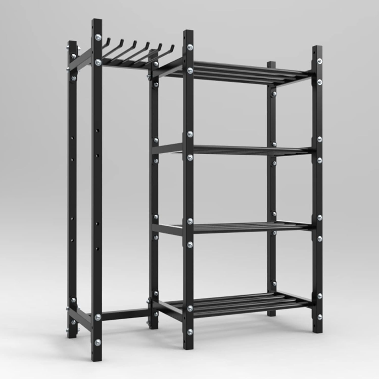 Heavy Duty Floorstanding Baseball Bats Storage Organizer Holder, Large Capacity Metal Sports Equipment Display Stand Rack for Softball Helmets (Style : Style1) (Style2 Style1)