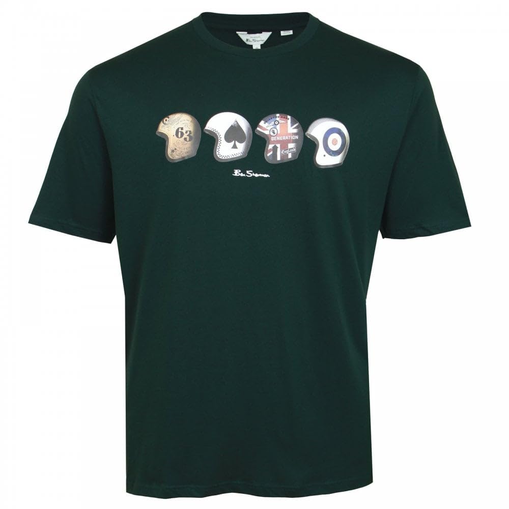 Ben Sherman Men's Dark Green (0074538Il Helmets Tee In 4XL