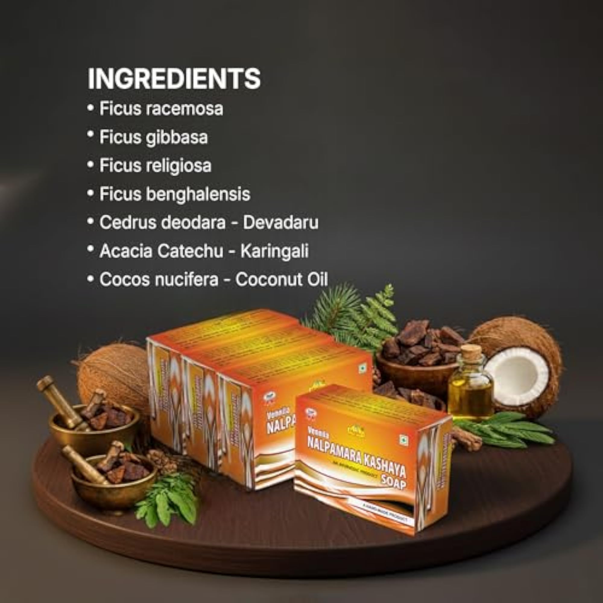 Vennila Nalpamara Kashaya Ayurvedic Handmade Bath Soap