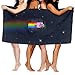 Produktbild Tedtte Katze mit Regenbogen hinter Strandtüchern, Badetuch, Reisestrandtuch, Kissenhandtuch, Outdoor-Schwimmsporttuch