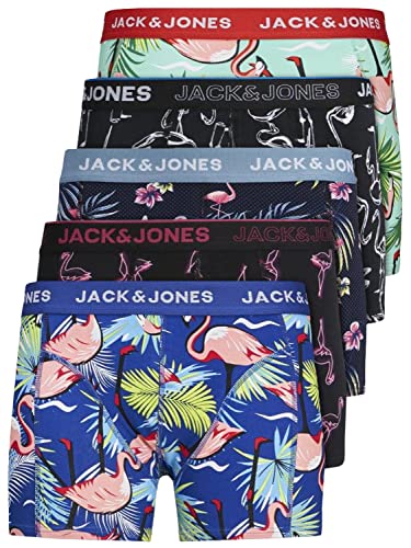JACK & JONES Herren Unterhosen 5er Set/Pack Sale Männer Marken Boxershorts...
