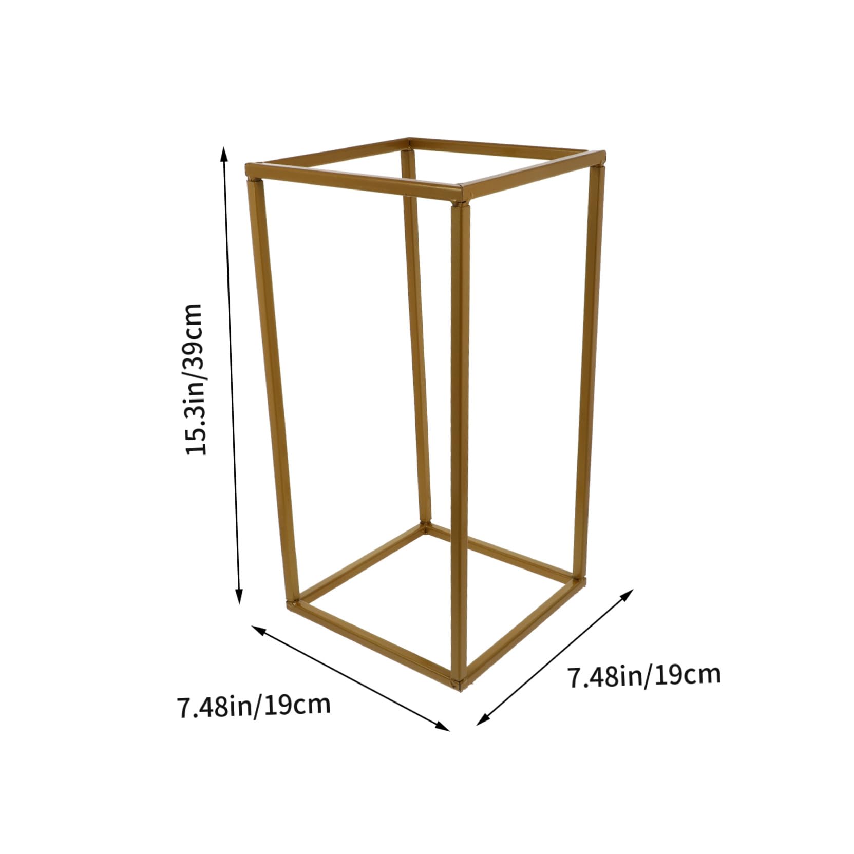 Cornice Decorativa Rettangolare in Ferro Oro per Matrimonio | 1 Pezzo, Forma Geometrica Irregolare, Adatta a Scena Party, Design Astratto e Atmosfera Romantica