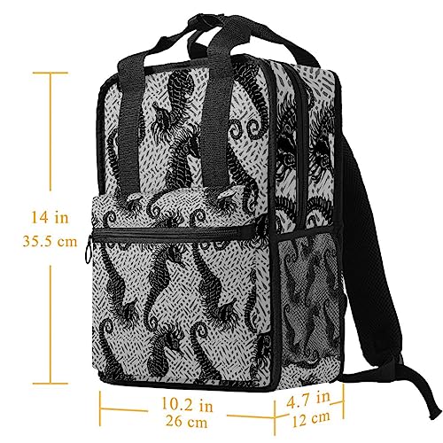 Sac à dos hippocampe enfant pour l'école et les sorties de loisirs - 5