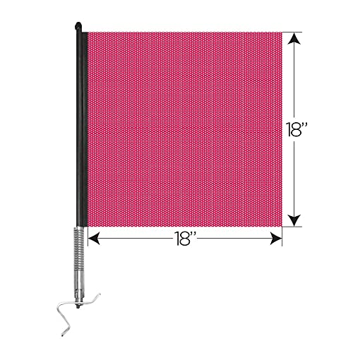 Pro Trucking Products 2300PTP Bandera de Advertencia Roja con Soporte miniatura 2
