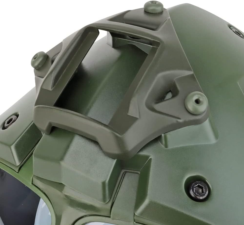 Full Face Protective Mask Tactical Airsoft Helmet with Visor Goggles for Hunting Paintball Cosplay Movie Prop