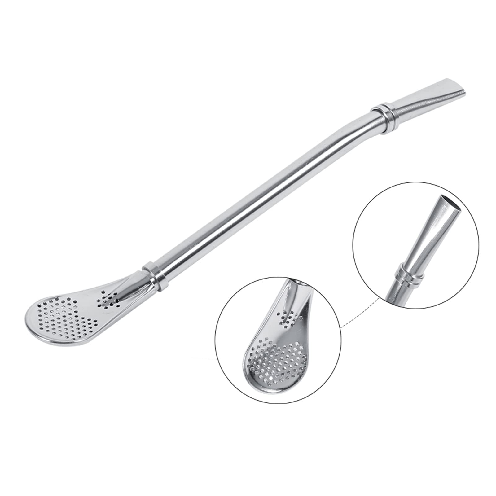 Pajitas de Acero Inoxidable, Bombilla para Mate, Mate Calabaza, Paja de Beber, para Té Helado, Cóctel, Café, Jugo