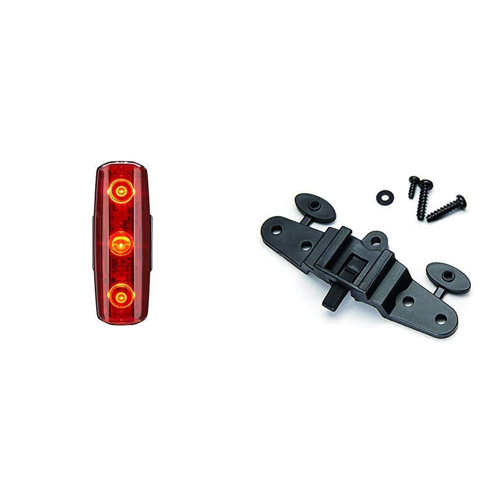 CatEye CA475RAPMIC Rapid Micro Rear Lights and Reflectors, Cycling - Black & Rear Multi-Mount Bracket 544-5620 Cycling Lights and Reflectors - Black