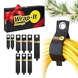 Wrap-It Heavy-Duty Storage Straps (Assorted 9 Pack 2M/3L/3XL/1J) - Hook and Loop Extension Cord Organizer Hanger for Cords, Cable, Hoses, Rope and More for Garage, Home, Shop, Boat and RV Organization