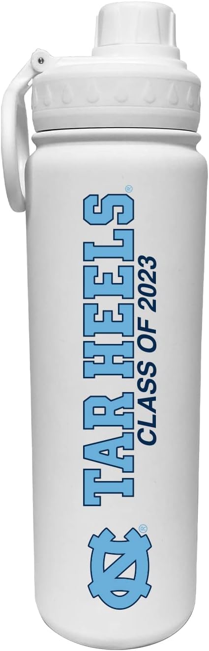 The Fanatic Group University of North Carolina Class of 2023 24 oz. Stainless Steel Bottle - White
