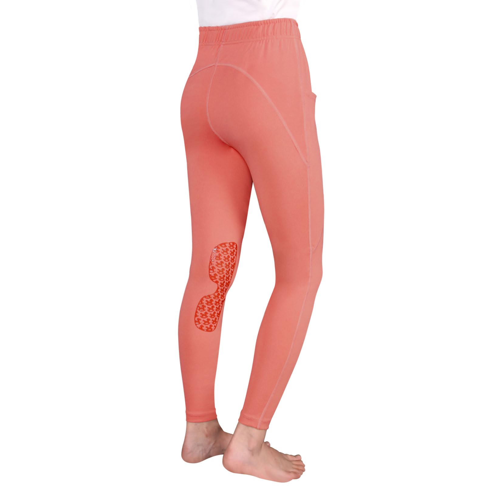 Harrison Howard Pantalones ecuestres para niñas, con parche en la rodilla, pantalones de equitación, mallas escolares