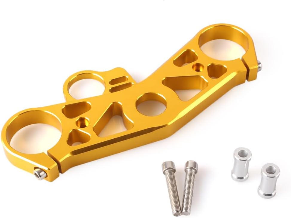 Lirun Motorcycle Lowering Triple Tree Front End Upper Top Clamp For Yamaha YZF-R6 2008-2016, Gold