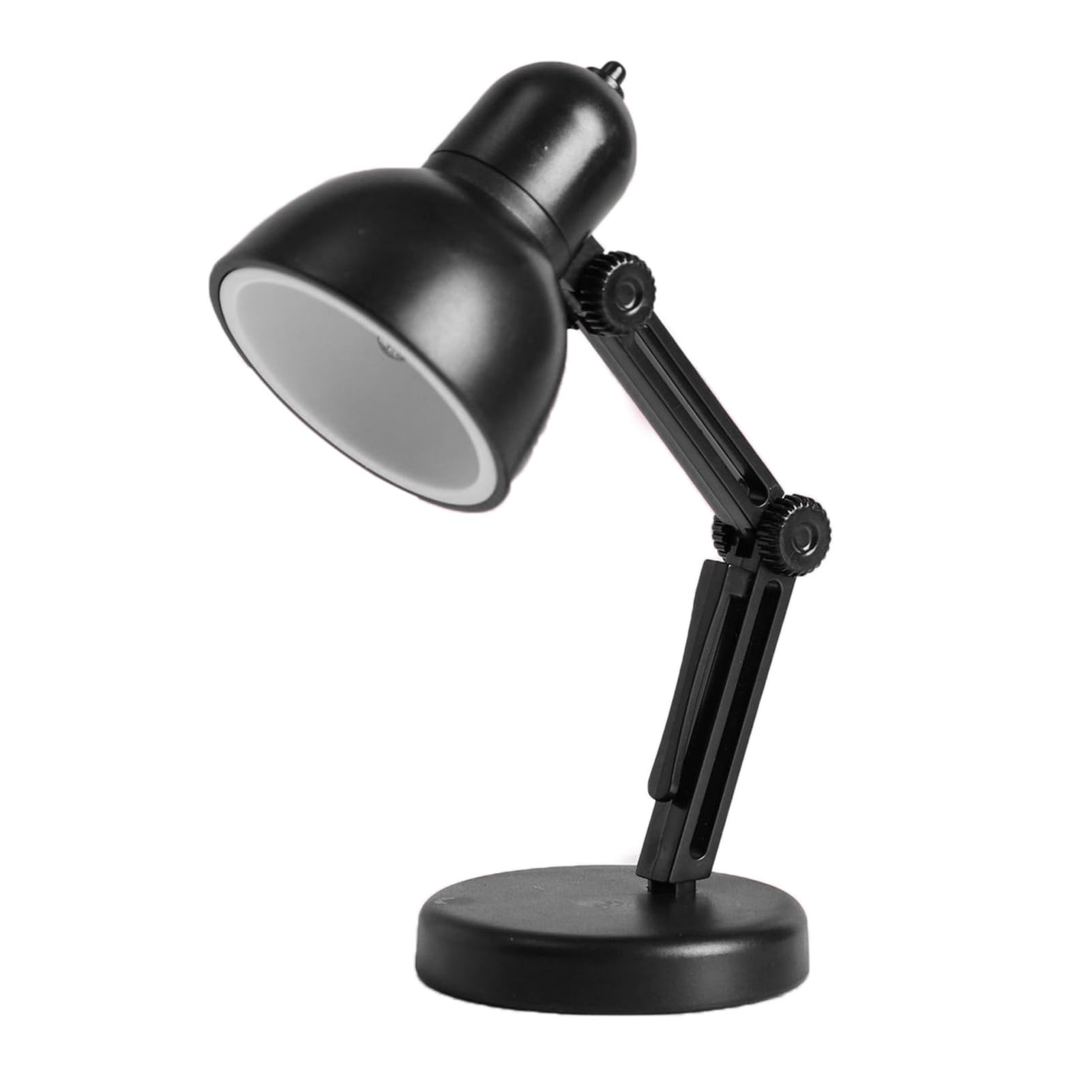 NOENNULL LED Desk Lamp for Home Office, Folding Reading Desk Light with Detachable Magnetic Base, Desk Accessories Table Lamp, Eye Caring Small Study Lamp for College Dorm Room (Black)