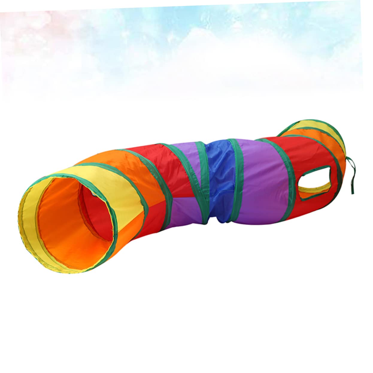 Yardwe 2stücke Rainbow Cat Tunnel Spielzeug Faltbarer Katzentunnel Bunten Farben Für Interaktives Für Katzen Und Kätzchen Leicht Und Platzsparend