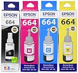 epson ecotank l1300 precio Depósito original Epson Eco. Epson EPT664BK/C/M/Y (2) - Cartucho de tinta (4 unidades)