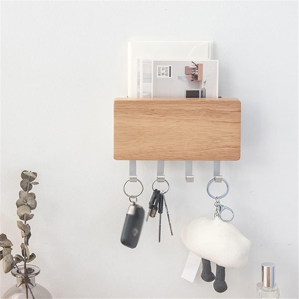 Punch-Free Key Storage Hang The Wall Hanging Entrance Key Hook Rack at The Entrance of The Living Room (Color : A Size : 18 * 12.5cm)