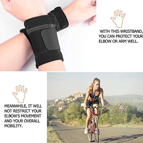 EXCEART 2 Pcs Pulseira de CompressÃ£o AjustÃ¡vel Envolve Suporte de Manga Pulseiras de Fitness Prote