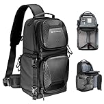 K&F Concept Camera Sling Bag Crossbody Bag Hardshell Camera Backpack for photographers, Professional Waterproof Camera Shoulder Bag for DSLR/SLR/Mirrorless