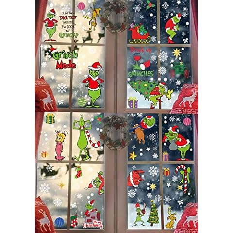 12 Sheets Big Size Window Clings Cover