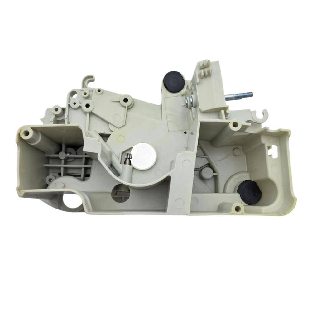 Carcasa del motor del cárter con ajustador del tensor de cadena Compatible con motosierra MS170 MS180 MS 170 180 017 018