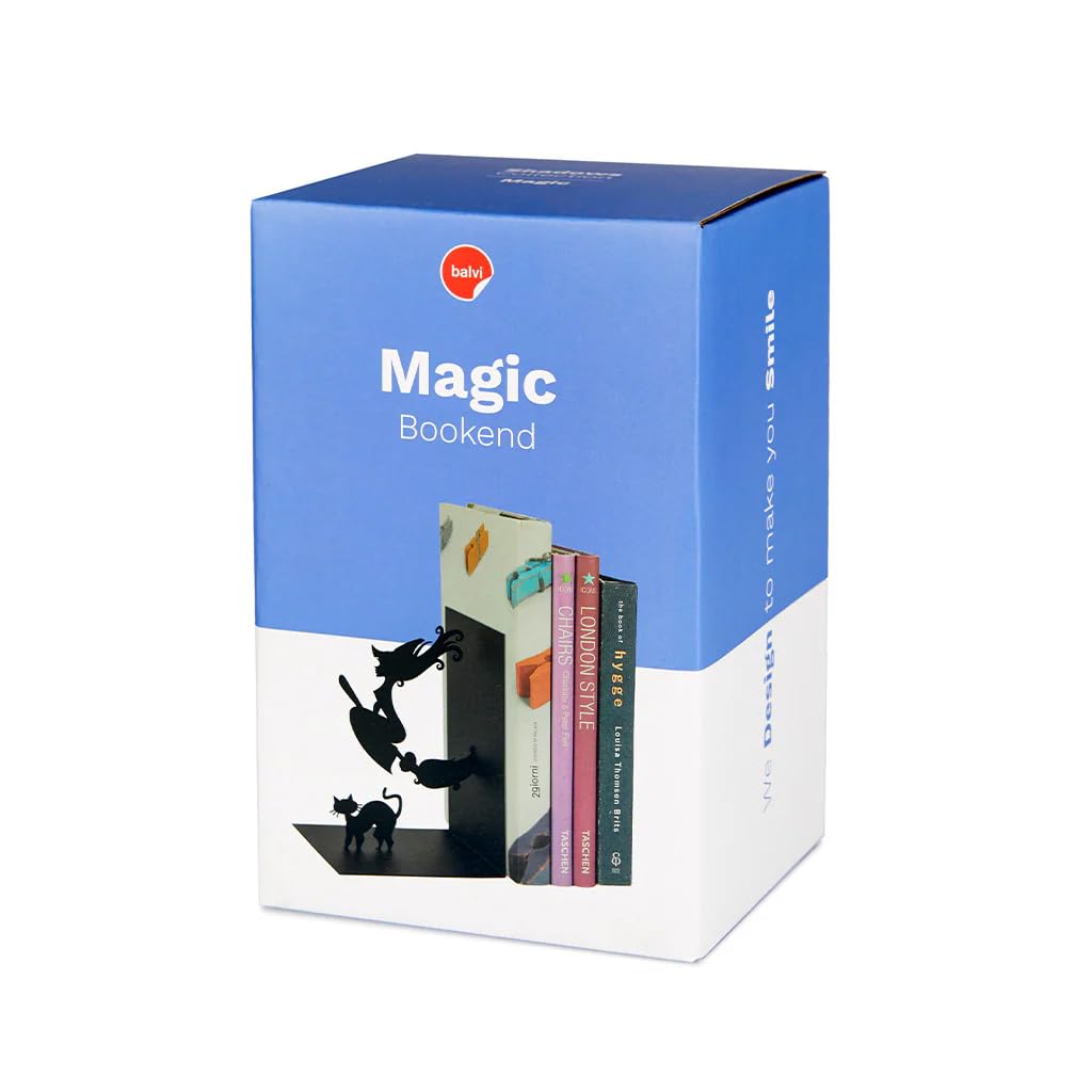 Balvi fermalibri Magic Colore nero A forma di strega Metallo 17 cm