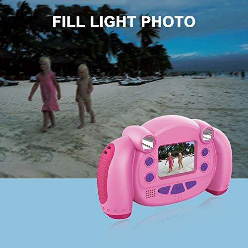 Honorall Câmera Infantil Filmadoras Filmadoras Tela HD de 2 '' com Cartão SD Antiderrapantes e Ant