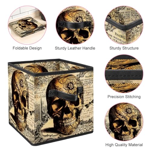 Boîte de rangement en tissu cube pour placard et jouets