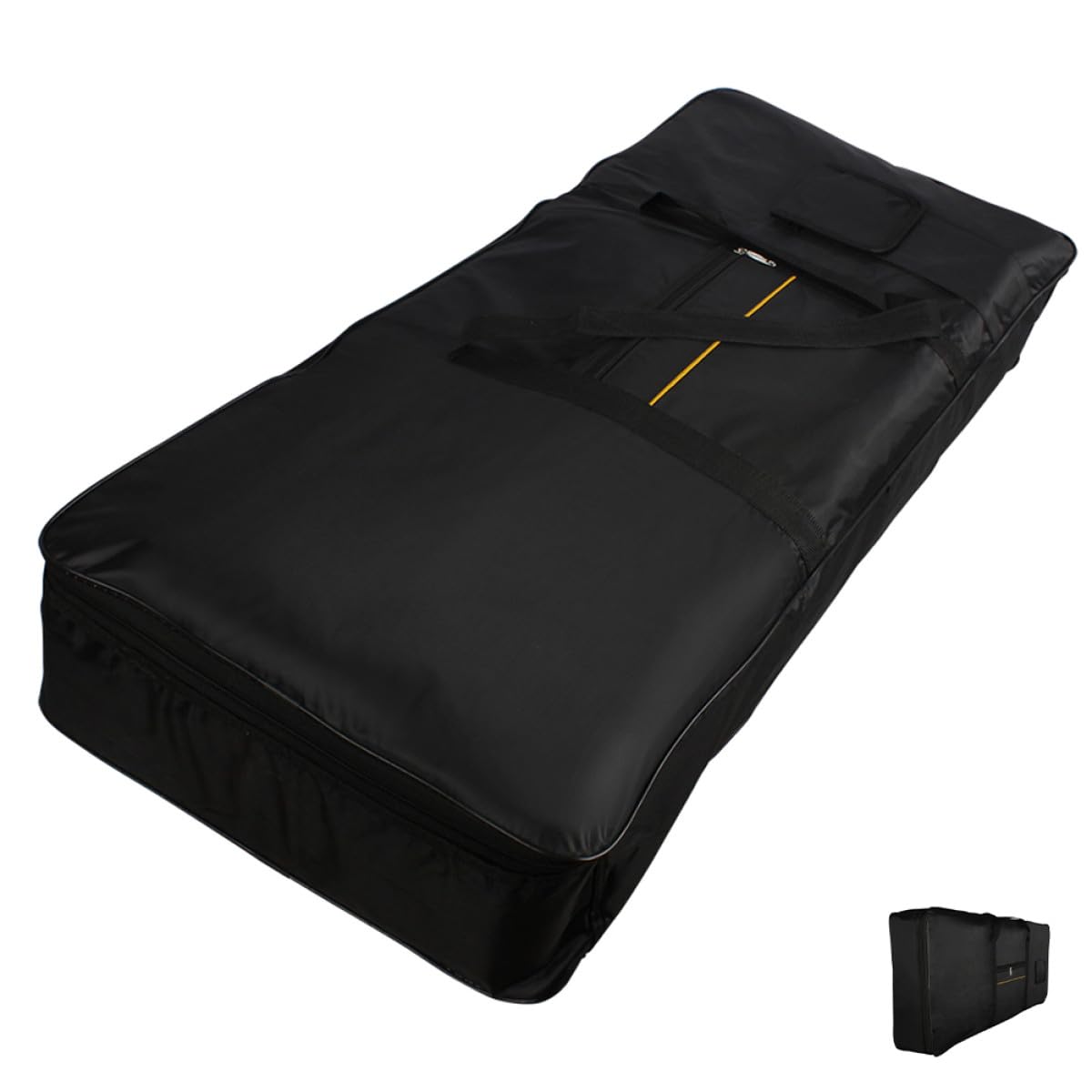 Borsa per Tastiera Elettronica Comoda Tracolla Oxford Nera 61 Tasti Design Moderno e Resistente Utilizzo a Mano o Zaino