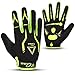 aaasports Fahrradhandschuhe für Herren Damen, MTB BMX Mountainbike Radsport Vollfinger Handschuhe Atmungsaktiv Unisex Erwachsene Touchscreen mit Gel pads Bicycle Gloves (Grün, L)