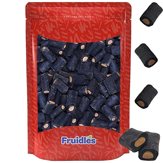 FruidlesFruidles Salmiak Licorice Rocks, Soft And Sweet Gummy Bites With A Creamy Sweet And Salty Canter, Non-GMO (1 Pound)