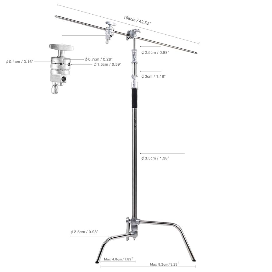 【中古】LAOFAS Cスタンド ステンレス製ライトスタンド Amaran 中古】LAOFAS Cスタンド ステンレス製ライトスタンド Amaran