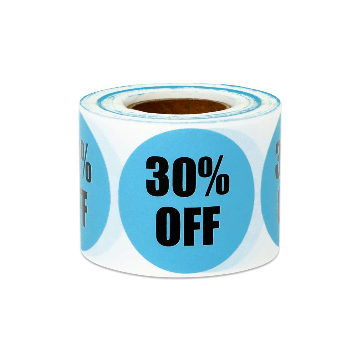 OfficeSmartLabelsOfficeSmartLabels [1.5 x 1.5 Inch - 300 Total Labels - 1 Roll] Retail 30% Labels, Sale Percent Stickers for Retailers, Merchants, Stores