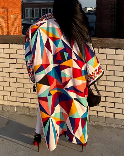 Image of Kimono Cardigan for Women Long Boho Satin Kimono Robes Plus Size Open Front Beach Swimsuit Cover Ups Lightweight Duster