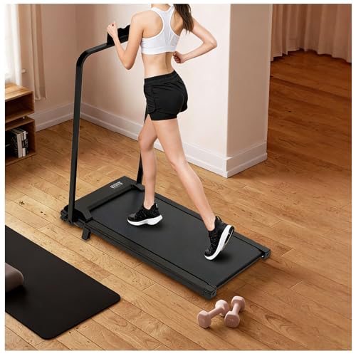 Image of Walking Pad with Handle Bar, 1.2HP Portable Compact Walking Pads Treadmills with Handles for Home Small for Apartment /Home Small Spaces