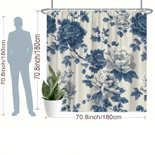 Bain botanique bleu marine lavable pour &eacute;viter les projections - 6