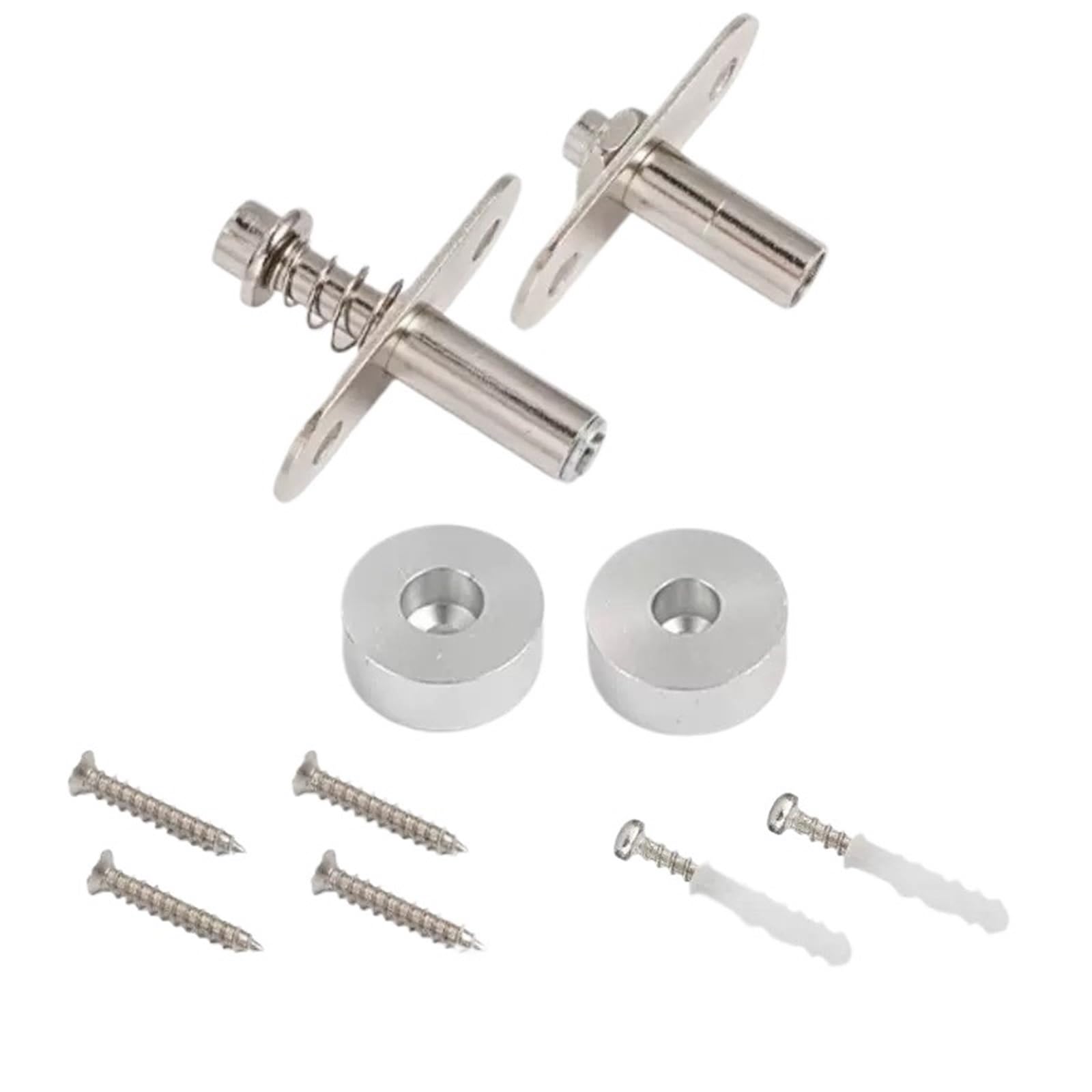 360 Degree Rotating Pivot Door Hinges Spring Stainless Steel Rotating Installation Hardware Anti-Rust 360-degree Adjustable Door