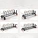 kowaku Barbell Rack Plate Stand Sturdy Commercial Gym Barbell Plate Workout Fitness Dumbbell Stand Barbells Storage Rack, S Flat Pads
